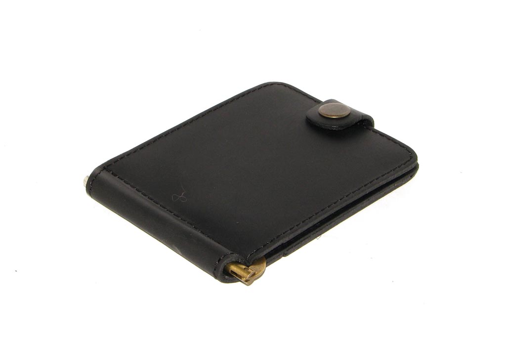 Шкіряний Затиск для Грошей DNK Leather Затиск-H чорний Шкіряний Затиск для Грошей DNK Leather Затиск-H чорний